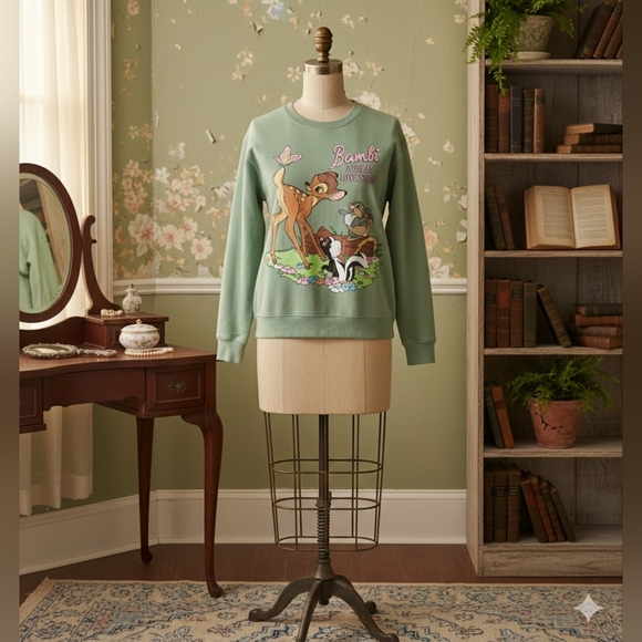 Disney Sweaters - ✨ Disney Bambi Graphic Crewneck Sweatshirt | New With Tags ✨